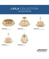 Laila 4-Light Coastal Chandelier with Woven Jute Accents Vintage Brass