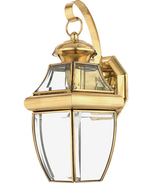 Newbury Medium 1-light Outdoor Wall Light Polished Brass
