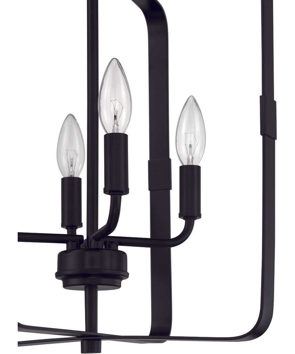 Stowe 4-Light Foyer Flat Black