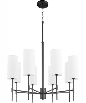 Hamilton 8-light Chandelier Matte Black
