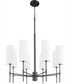 Hamilton 8-light Chandelier Matte Black