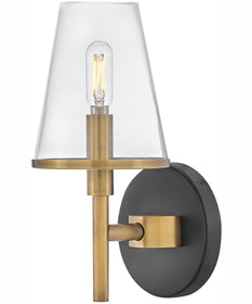 Marten 1-Light Single Light Vanity in Heritage Brass