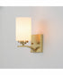 Deven 1-Light Wall Sconce Satin Brass