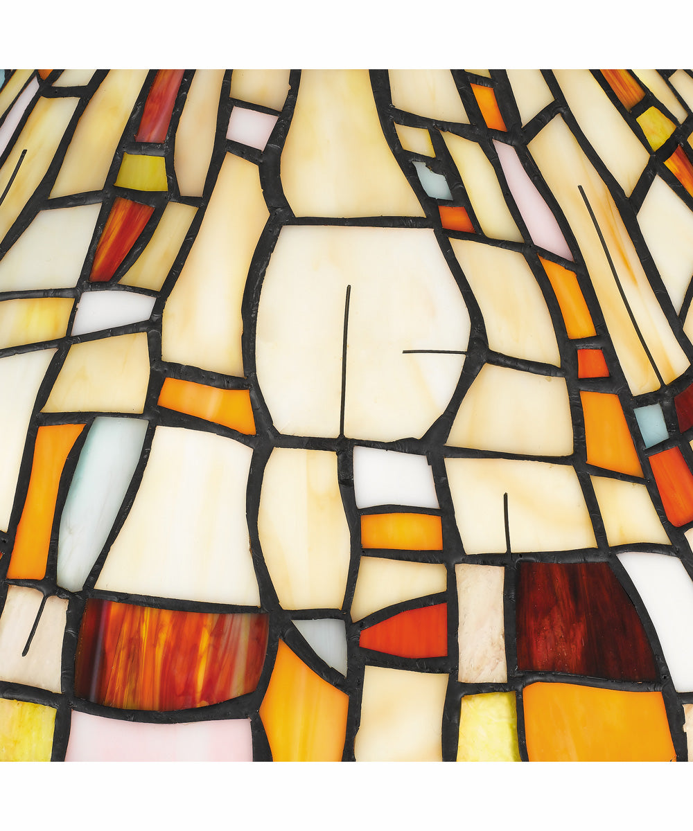 Tiffany Small 2-light Table Lamp Matte Black