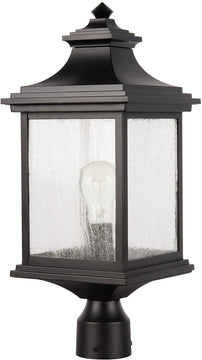 20"H Gentry 1-Light Outdoor Post Light Midnight