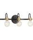 Axle 3-Light Vintage Style Bath Vanity Wall Light Antique Bronze