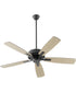 52" Ovation Ceiling Fan Matte Black