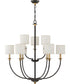 Audley 9-light Chandelier Old Bronze