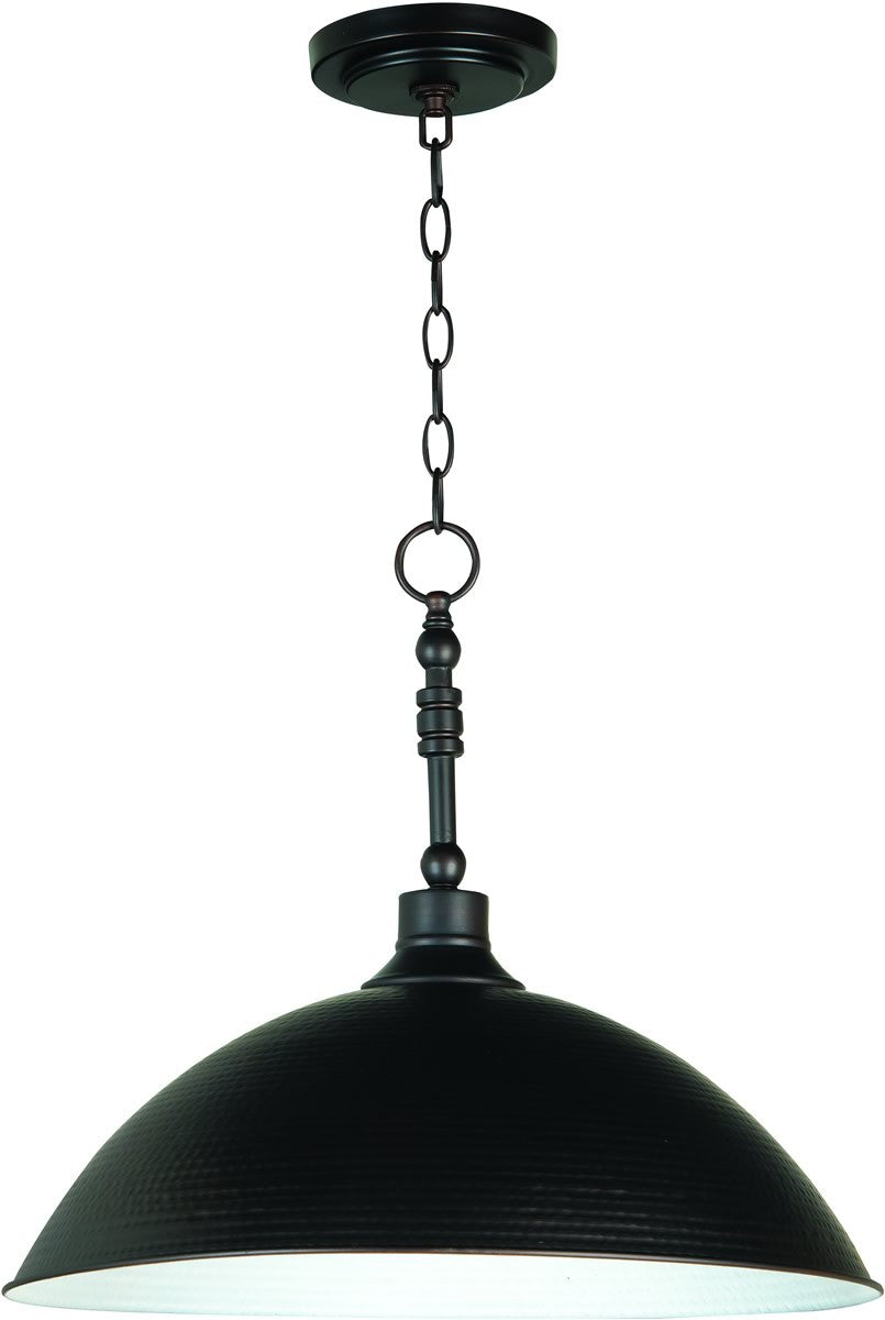 20"W Timarron 1-Light Pendant Light Aged Bronze