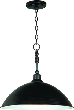 20"W Timarron 1-Light Pendant Light Aged Bronze