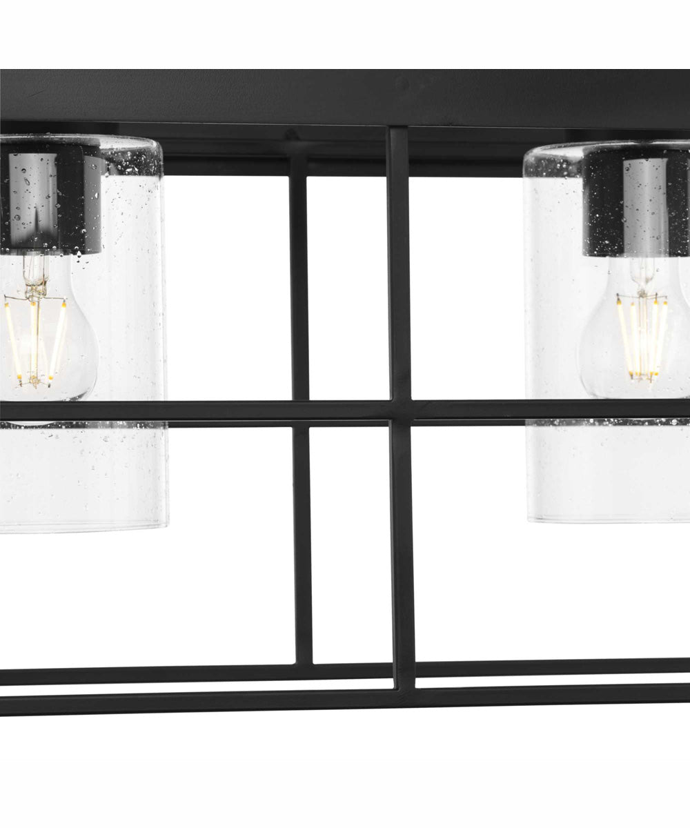 Burgess 4-Light Modern Farmhouse Island Light Matte Black