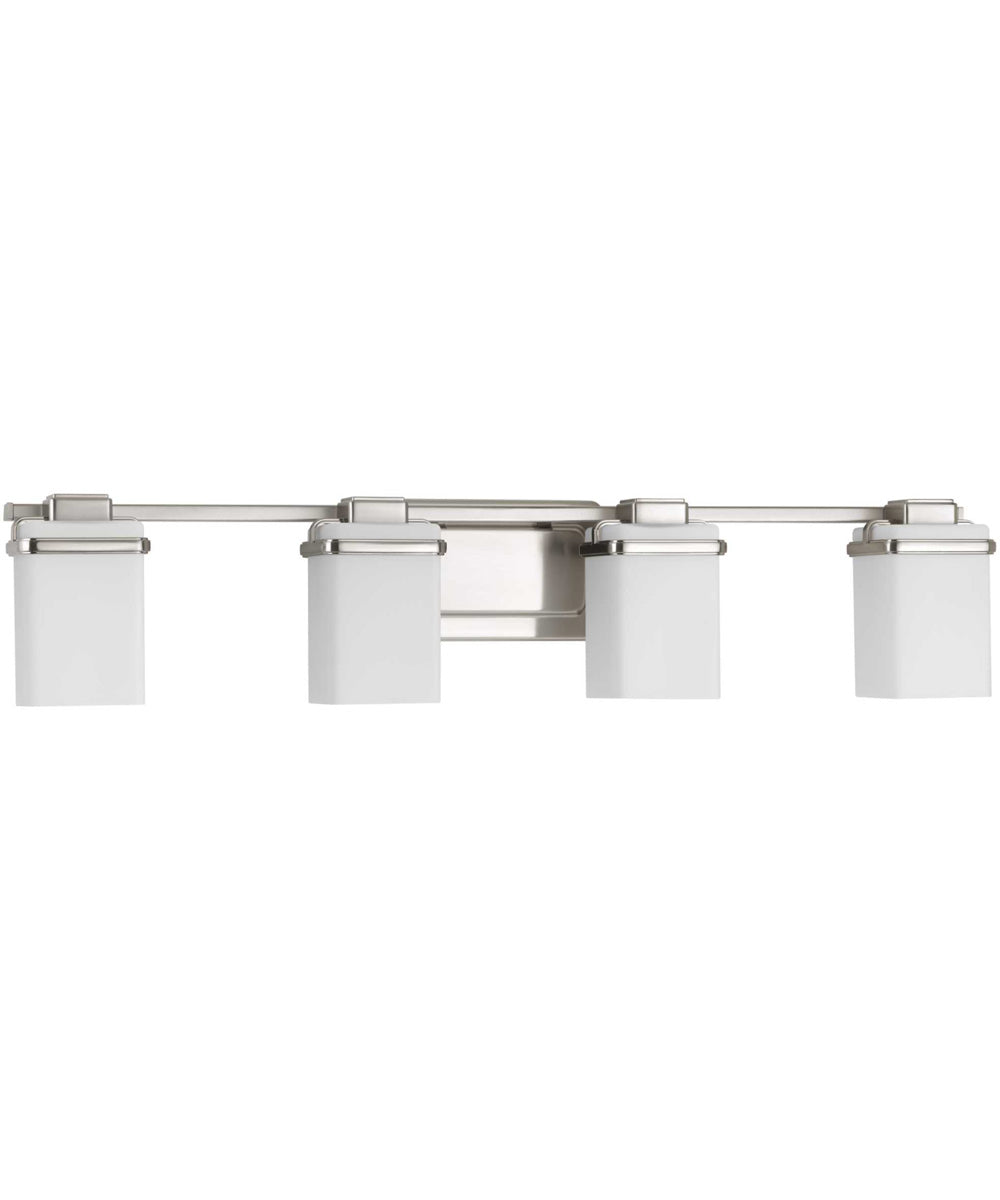 Metric 4-Light Bath & Vanity Brushed Nickel