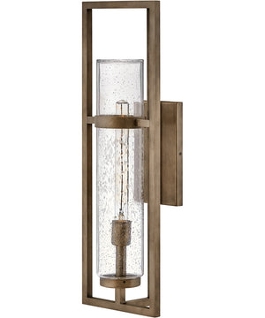 Cordillera 1-Light Large Outdoor Wall Mount Lantern in Burnished Bronze