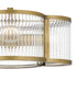 Aster 4-light Semi Flush Mount Weathered Brass