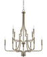 Dawson 10-Light Chandelier In Aged Brass