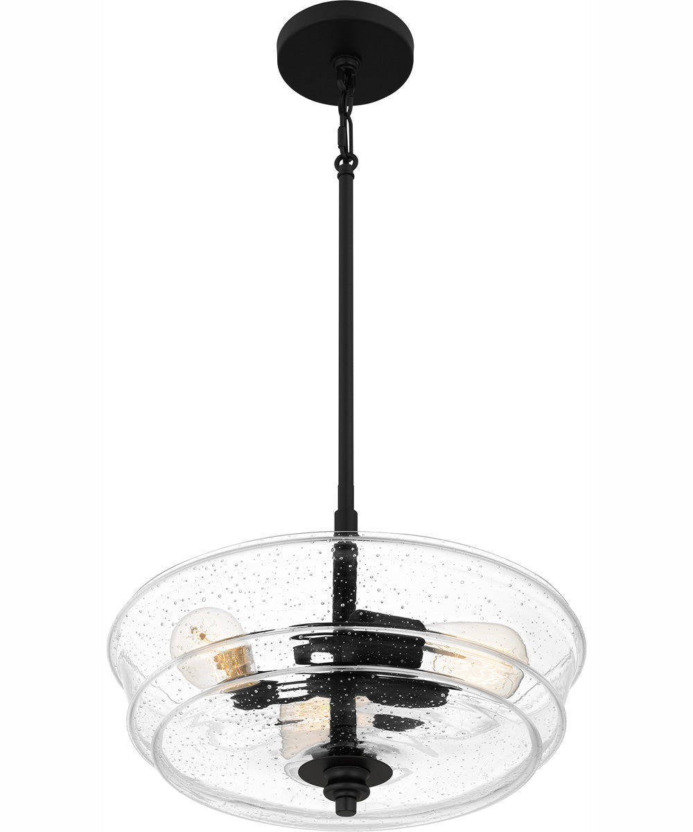 McIntire Large 3-light Pendant Matte Black