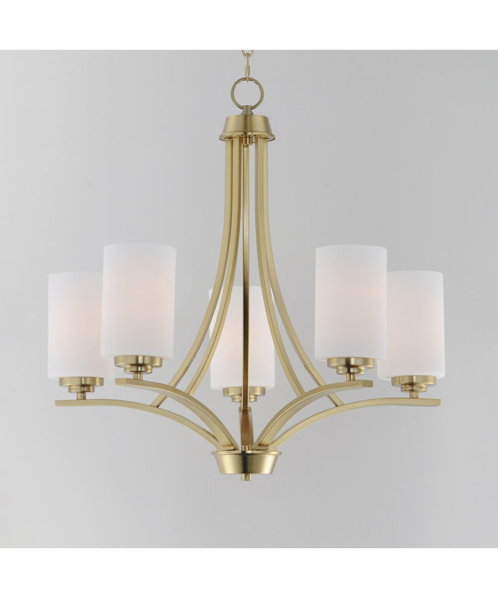 Deven 5-Light Chandelier Satin Brass