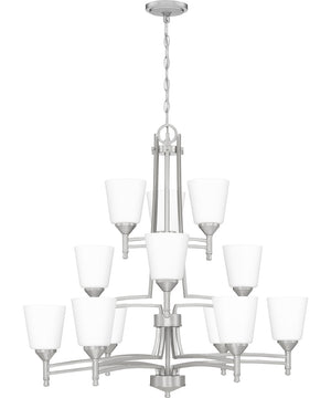 Billingsley 12-light Chandelier Brushed Nickel