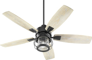 30"W Galveston 1-light LED Patio Ceiling Fan Noir