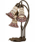 16" High Stained Glass Pond Lily 3 Light Accent Lamp