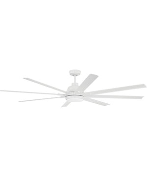 Rush 72" 1-Light Ceiling Fan (Blades Included) White