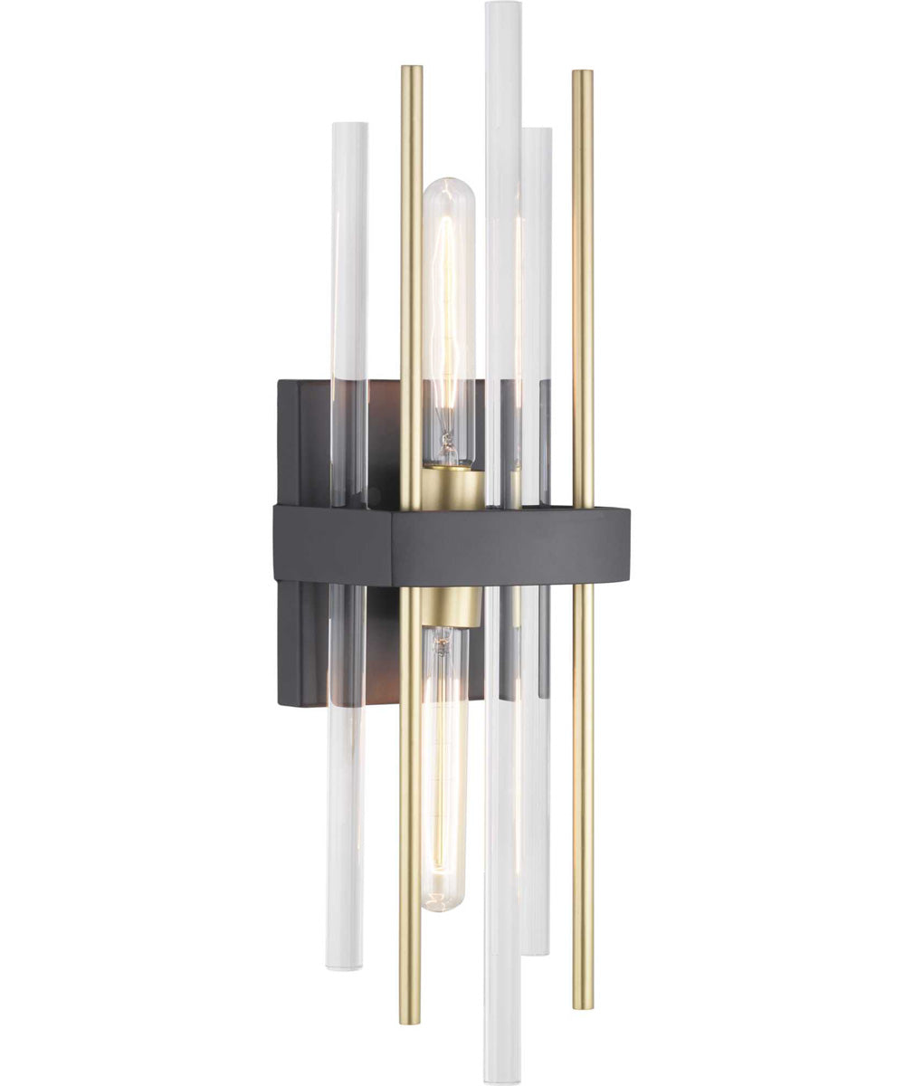 Orrizo 2-Light Wall Sconce Matte Black