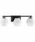 Copeland 3-Light Mid-Century Modern Vanity Light Matte Black