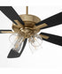 52" Ovation Ceiling Fan Aged Brass