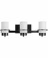 Reiss 3-Light Modern Farmhouse Vanity Light Matte Black