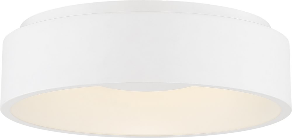 18"W Orbit 1-Light LED Close-to-Ceiling White