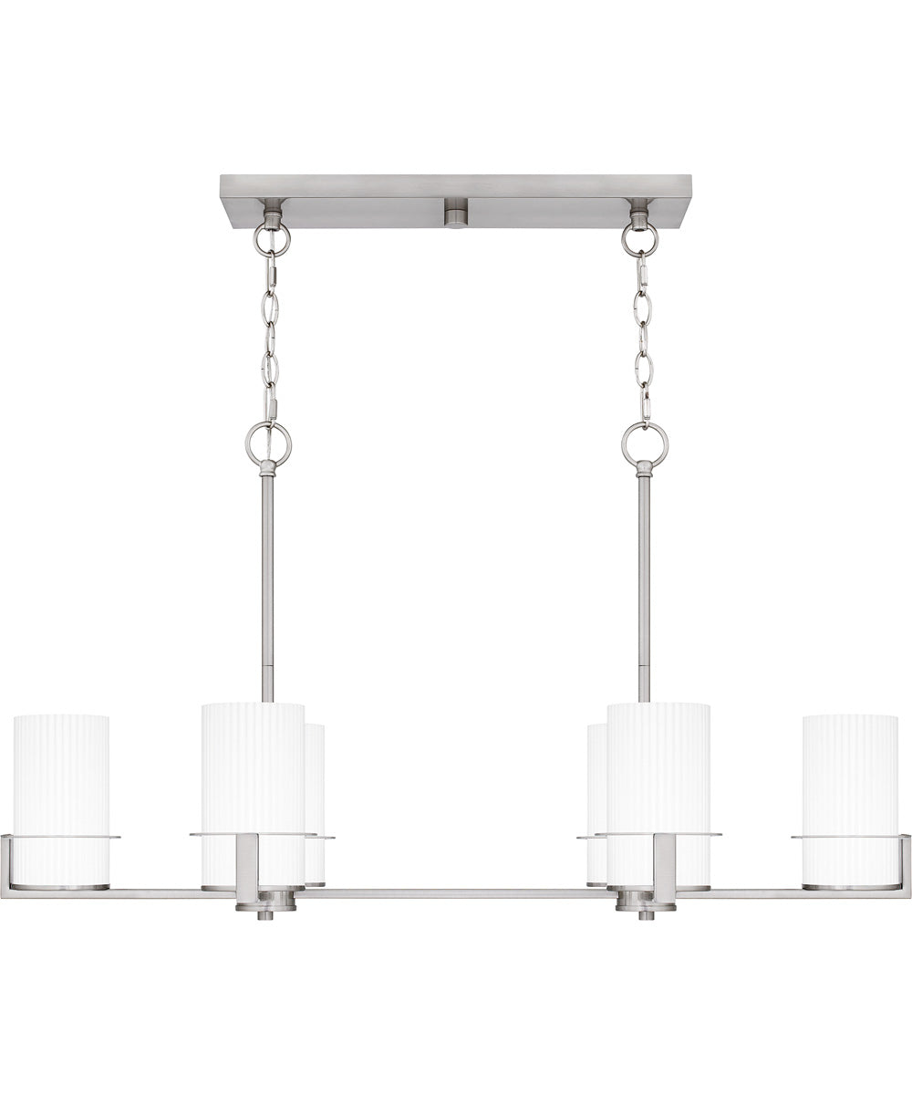 Seymour Medium 6-light Island Light Brushed Nickel