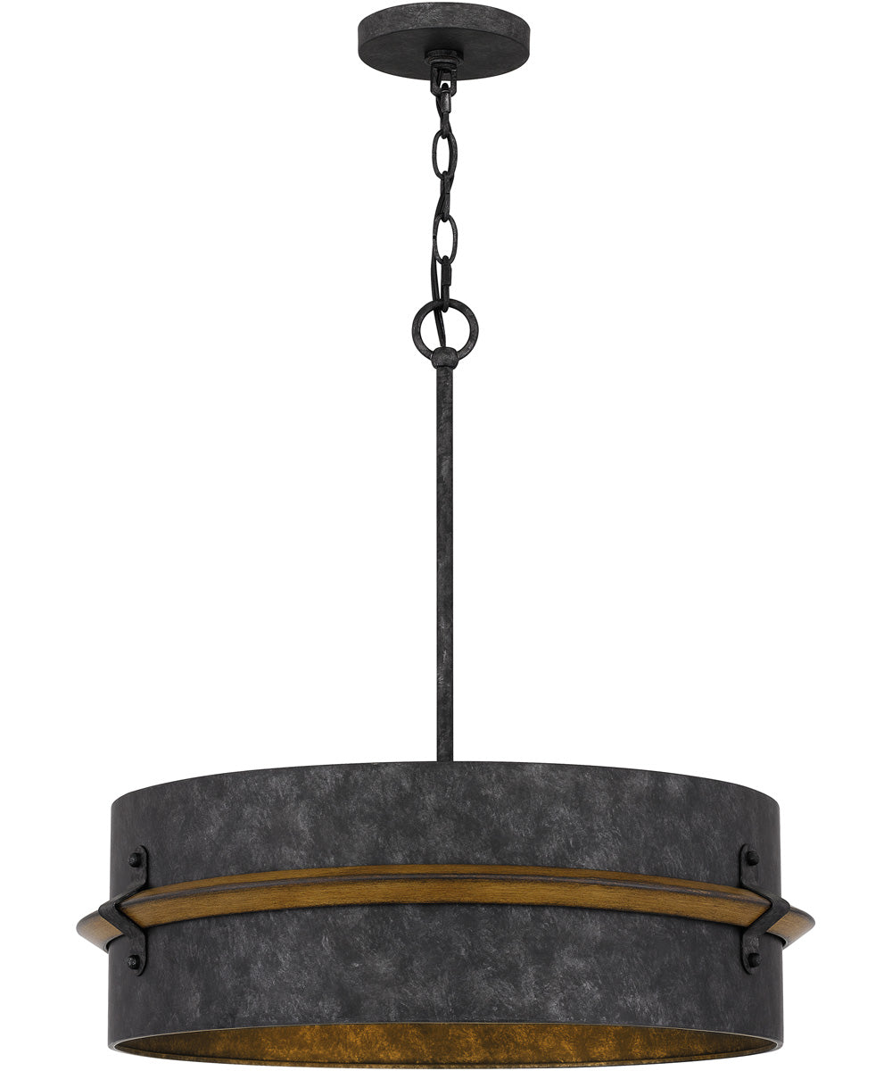 Lariat 3-light Pendant Old Black Finish