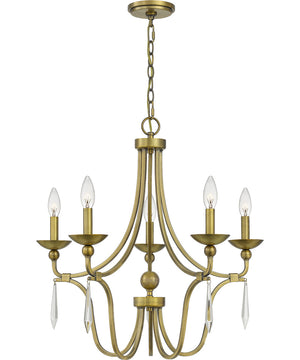 Joules 5-light Chandelier Aged Brass