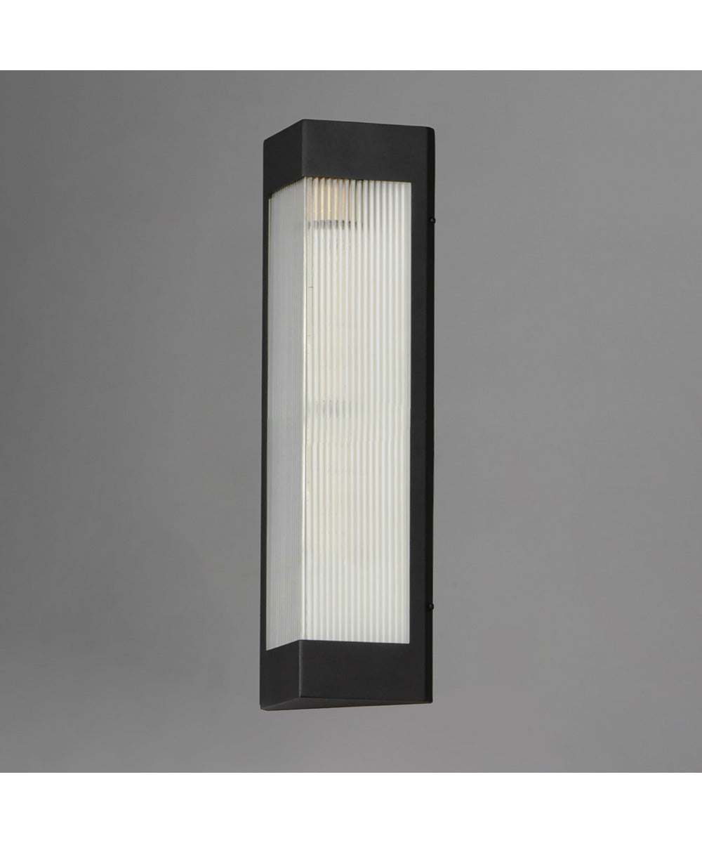 Triform 20 inch Outdoor Wall Sconce Black / Antique Brass