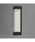 Triform 20 inch Outdoor Wall Sconce Black / Antique Brass
