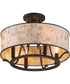 Aristocrat Medium 4-light Semi Flush Mount Palladian Bronze