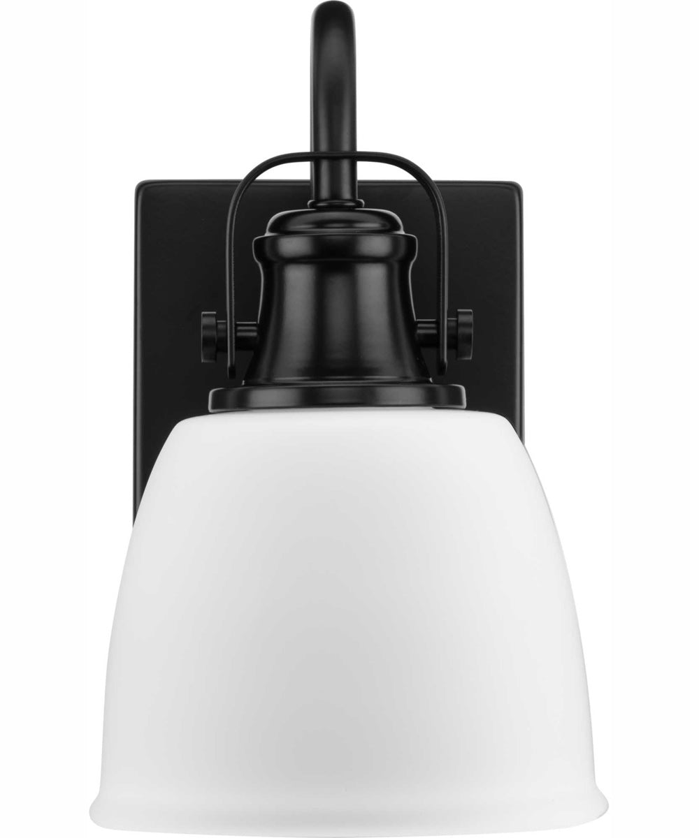 Preston 1-Light Coastal Bath Vanity Light Matte Black