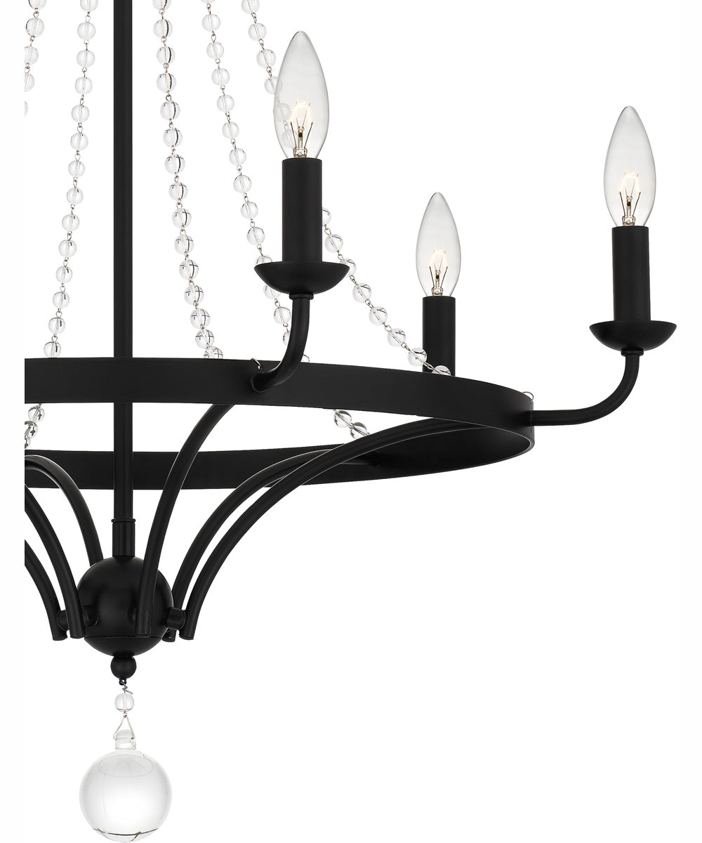 Adelaide 6-light Chandelier Matte Black