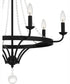 Adelaide 6-light Chandelier Matte Black