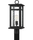 Moira Large 1-light Outdoor Post Light  Coastal Armour Steel Earth Black