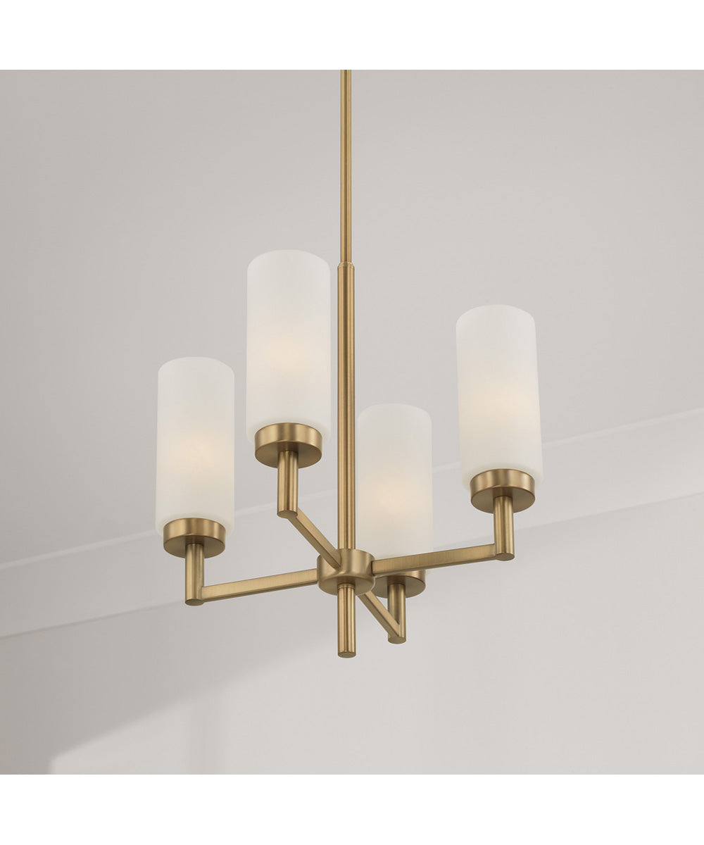 Alyssa 4-Light Pendant Aged Brass