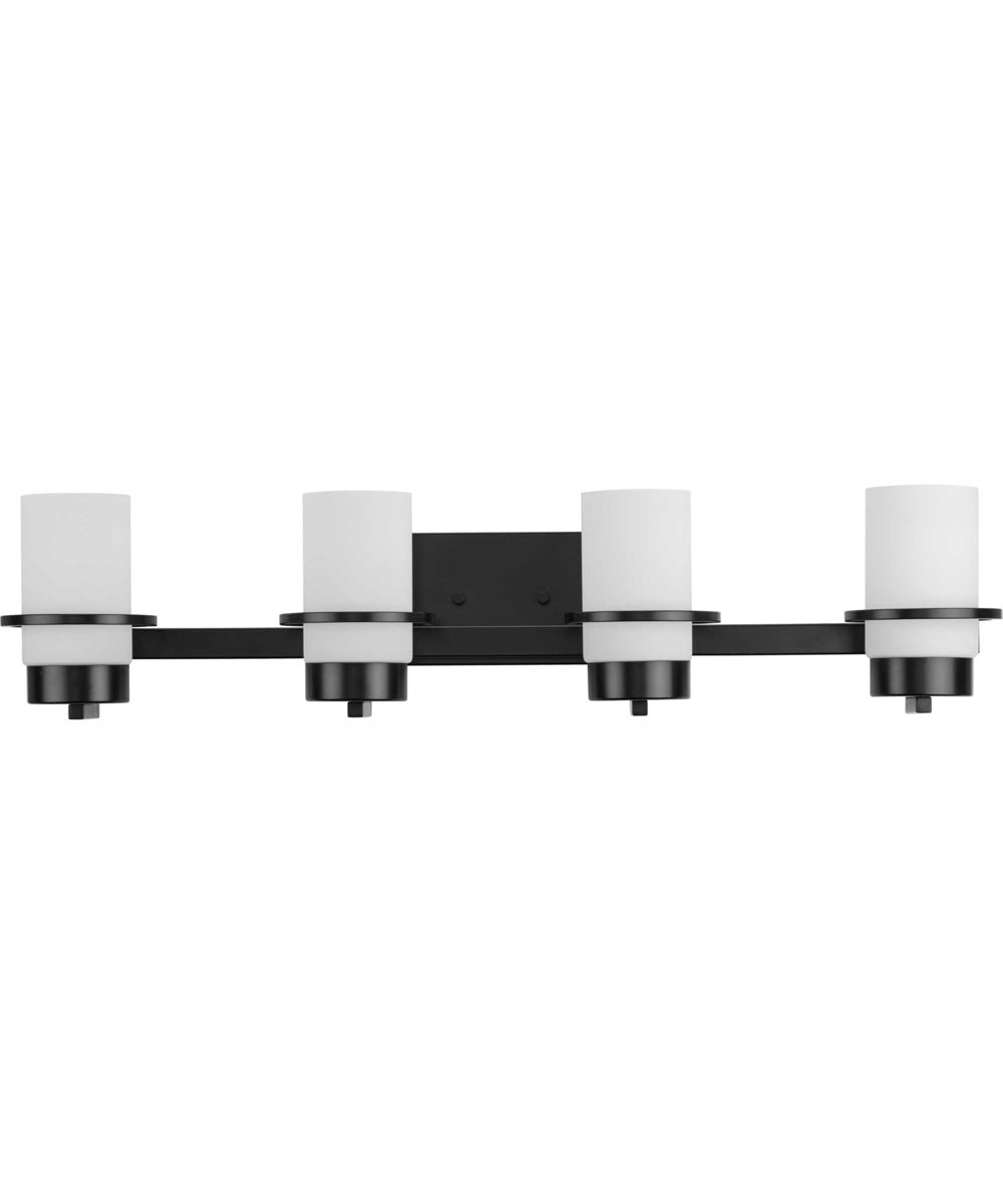 Reiss 4-Light Modern Farmhouse Vanity Light Matte Black
