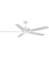 Kennedale 72-Inch 5-Blade DC Motor Transitional Ceiling Fan Driftwood/Matte White Satin White