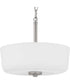 Tobin 2-Light 12-1/4" Semi-Flush Convertible Brushed Nickel