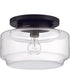 Peri 1-Light Flushmount Flat Black
