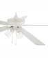 60" Outdoor Super Pro 104 4-Light Indoor/Outdoor Ceiling Fan White