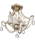 Regent 4-light Semi Flush Mount Vintage Gold