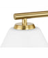 Copeland 3-Light Vanity Mid-Century Modern Vanity Light Brushed Gold