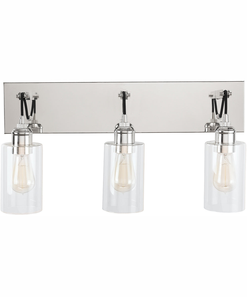 Prospero 3-Light Vanity Polished Nickel