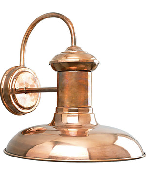 Brookside 1-Light Large Wall Lantern Copper